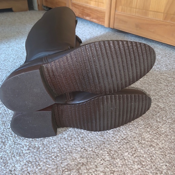 CUSTOM VOGEL BOWERY DRESS BOOTS BROWN CALFSKIN fully Lined Zippers Olympic Tops - Picture 14 of 16